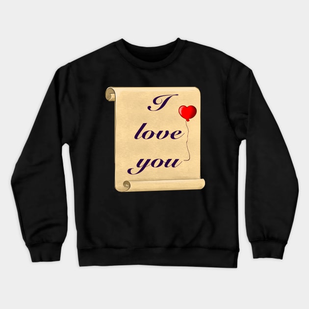 The Best Valentine’s Day Gift ideas 2022, Valentine I love you with red balloon, Valentine’s Day box idea, for valentines day Crewneck Sweatshirt by Artonmytee